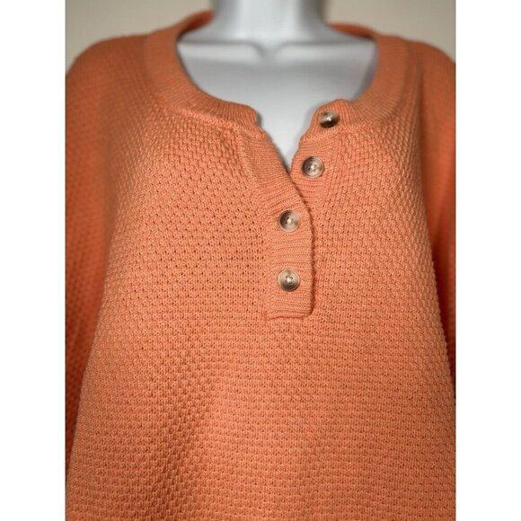 Sincerely Jules Knit Lounge Set Shorts Orange Size Large Cottagecore Lagenlook - Picture 2 of 10